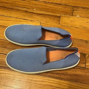 Rothy’s blue slip on sneakers